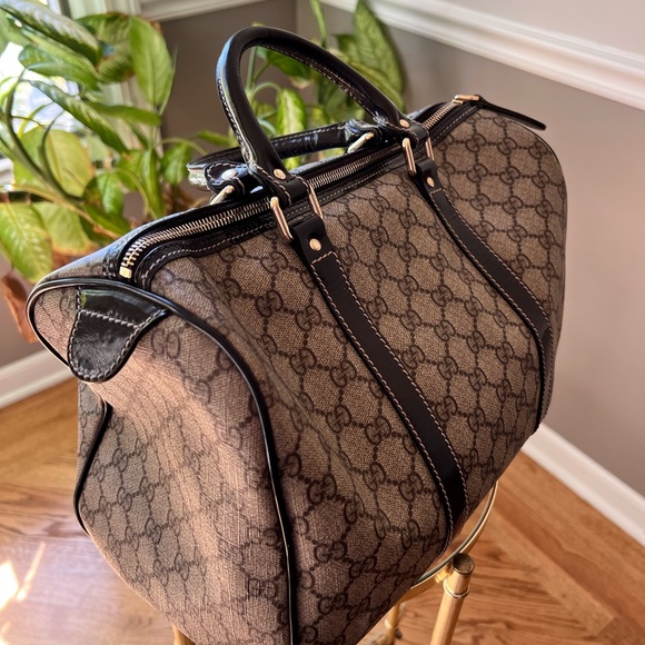 🚫SOLD🚫GUCCI
GG Supreme Monogram Nice Top Handle Dome Bag Maple Brown - Picture 4 of 13